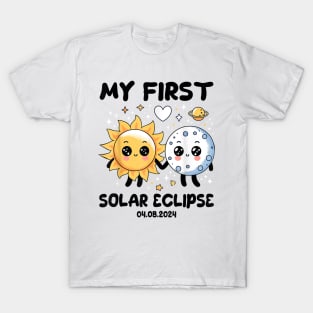 My First Solar Eclipse April 8 2024 Gift For Boys Girls Kids T-Shirt